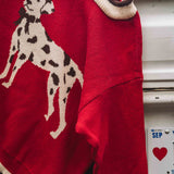 Cherry Dalmatian Knit