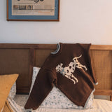 Chocolate Dalmatian Knit